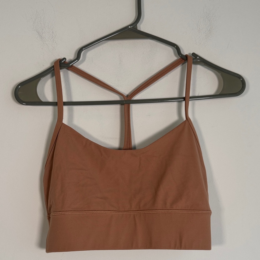 lululemon athletica dusty brown strappy sports bra